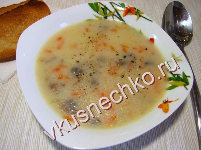 Грибной суп рецепт с манкой