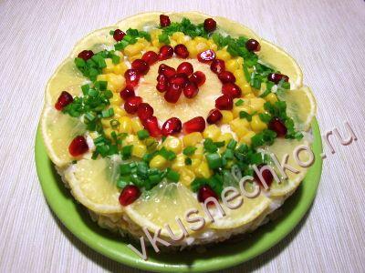 пошаговый рецепт Слоеный салат с тунцом и рисом с фото