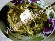 приготовление блюд из макарон: пошаговый рецепт Грибная лапша с фото