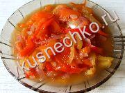 приготовление блюд из помидоров: пошаговый рецепт Закуска из сладкого перца с фото