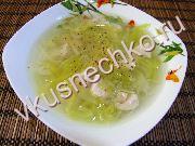 приготовление блюд из лука порей: пошаговый рецепт Куриный суп с зелеными овощами с фото