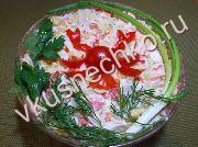 приготовление блюд из морепродуктов: пошаговый рецепт Салат *Камчатка* с фото