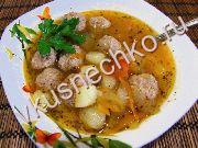 приготовление блюд из сельдерея: пошаговый рецепт Суп томатный с фрикадельками с фото