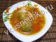 приготовление блюд из капусты брюссельской: пошаговый рецепт Суп куриный с разной капустой с фото