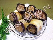 приготовление блюд из орехов: пошаговый рецепт Рулетики из баклажан с ореховой начинкой с фото