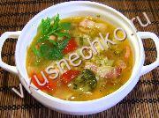приготовление блюд из ветчины и бекона: пошаговый рецепт Овощной суп с беконом с фото