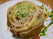 приготовление блюд из картофеля: пошаговый рецепт Блинный рулет с двумя начинками с фото