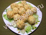 приготовление блюд из огурцов: пошаговый рецепт Куриные шарики с фото