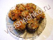 приготовление блюд из грибов: пошаговый рецепт Грибочки начиненные луком и морковкой с фото