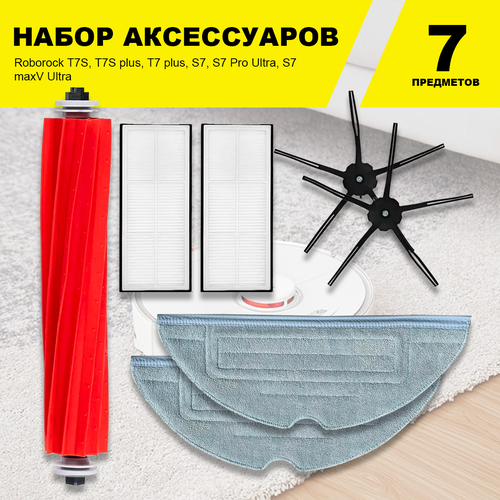 �������� �������� � ����� ��� �����-�������� Roborock T7S, T7S plus, T7 plus, S7, S7 Pro Ultra, S7 maxV Ultra (BLACK), ������ ������ 1513 ����