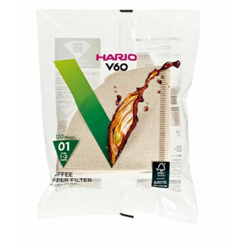 ������� Hario V60 ������ 01 ��� ����������� ���� (1-2 �����), ������������, ����. 110 ��., ������ ������ 1544 ����