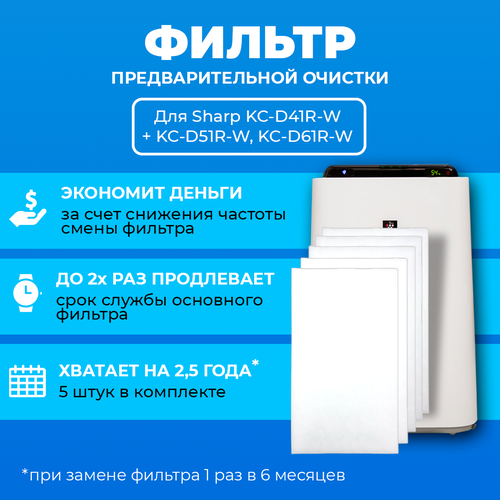 ������ ��� ���������� ������� Sharp KC-D41R-W/ KC-D51R-W/ KC-D61R-W. ���������. 5 ��., ������ ������ 2415 ����