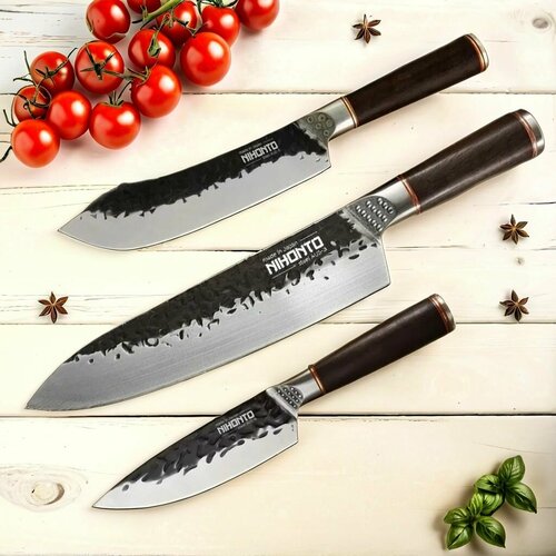 ����� ����� NIHONTO Gyuto + Butakiri + Petty, ���������, �����, 3 ����, ������� ������, ������ ������ 14500 ����