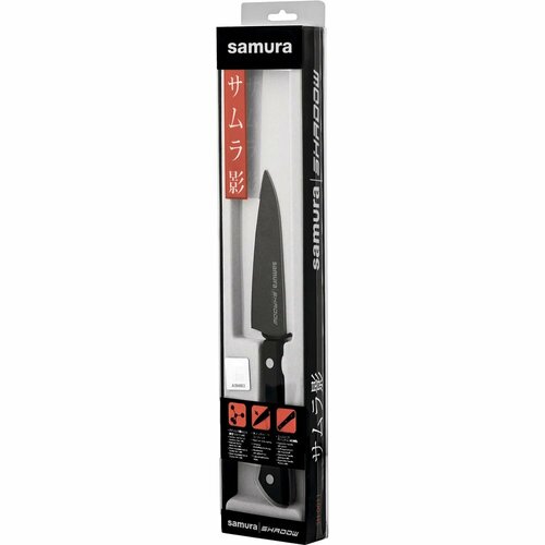 ��� �������� Samura SHADOW ������� � ��������� Black-coating 99 ��, AUS-8, ABS ������� SH-0011/K, ������ ������ 1815 ����