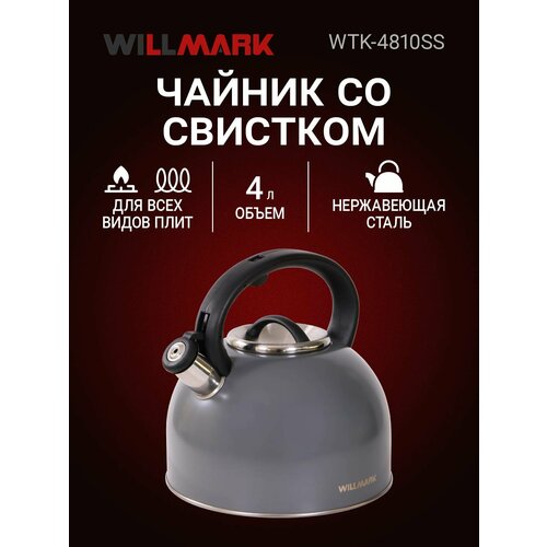 ������ WILLMARK WTK-4810SS (4�, �� ��������, � �������, ���������� �����, ����. Easy spout open), �����-�����, ������ ������ 2380 ����