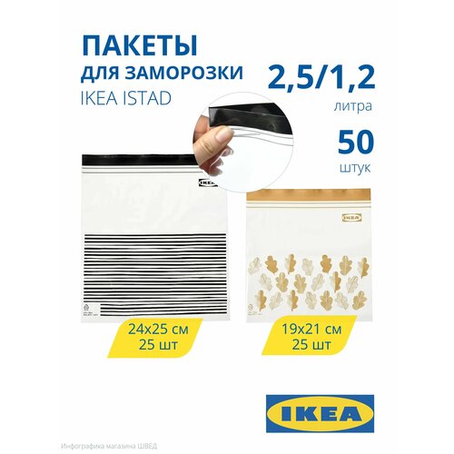 ����� ���� �����, ������ M/L, 1,2/2,5 � (19x21/24x25 ��), 25+25 ����, ISTAD IKEA ��� ��������� � �������� ���������, ������ ������ 1883 ����