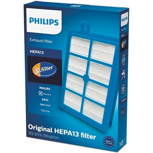 Philips FC8038/01 �������� ������ HEPA 13, ������, �����/�����, 1 ��., ������ ������ 819 ����