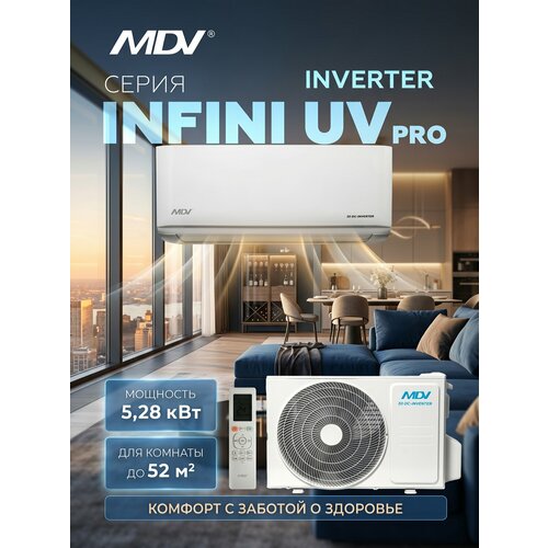 �����������, �����-������� MDV INFINI UVpro ERP INVERTER 18 c Wi-Fi ������� MDSAL-18HRFN8/MDOAG-18HFN8, ������ ������ 143252 ����