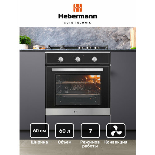 ������� ���� ������������ HBBO 6007.1 X, ������, ��������� ����� + ���������, ��������������, 1 ������� � 1 �������� ���������, ������� ������ � ������, 7 ������� ������, ������� �����(�*�*�)595*595*530 ��, ������� ������-������+����������� �����., ������ ������ 22650 ����