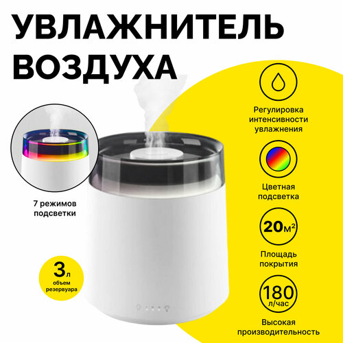 ����������� ������� ��� ���� � ����������� Humidifier H20, White, ������ ������ 3250 ����