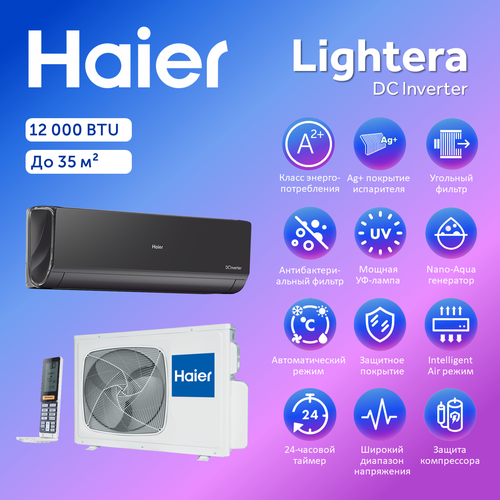 �����-������� Haier Lightera AS12NS6ERA-B / 1U12BS3ERA, ������ ������ 129070 ����