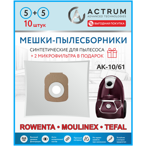 �����-������������ ACTRUM AK-10/61 ��� ��������� ROWENTA, MOULINEX, TEFAL, OBH NORDICA, 10 �� + 2 ������������, ������ ������ 1499 ����